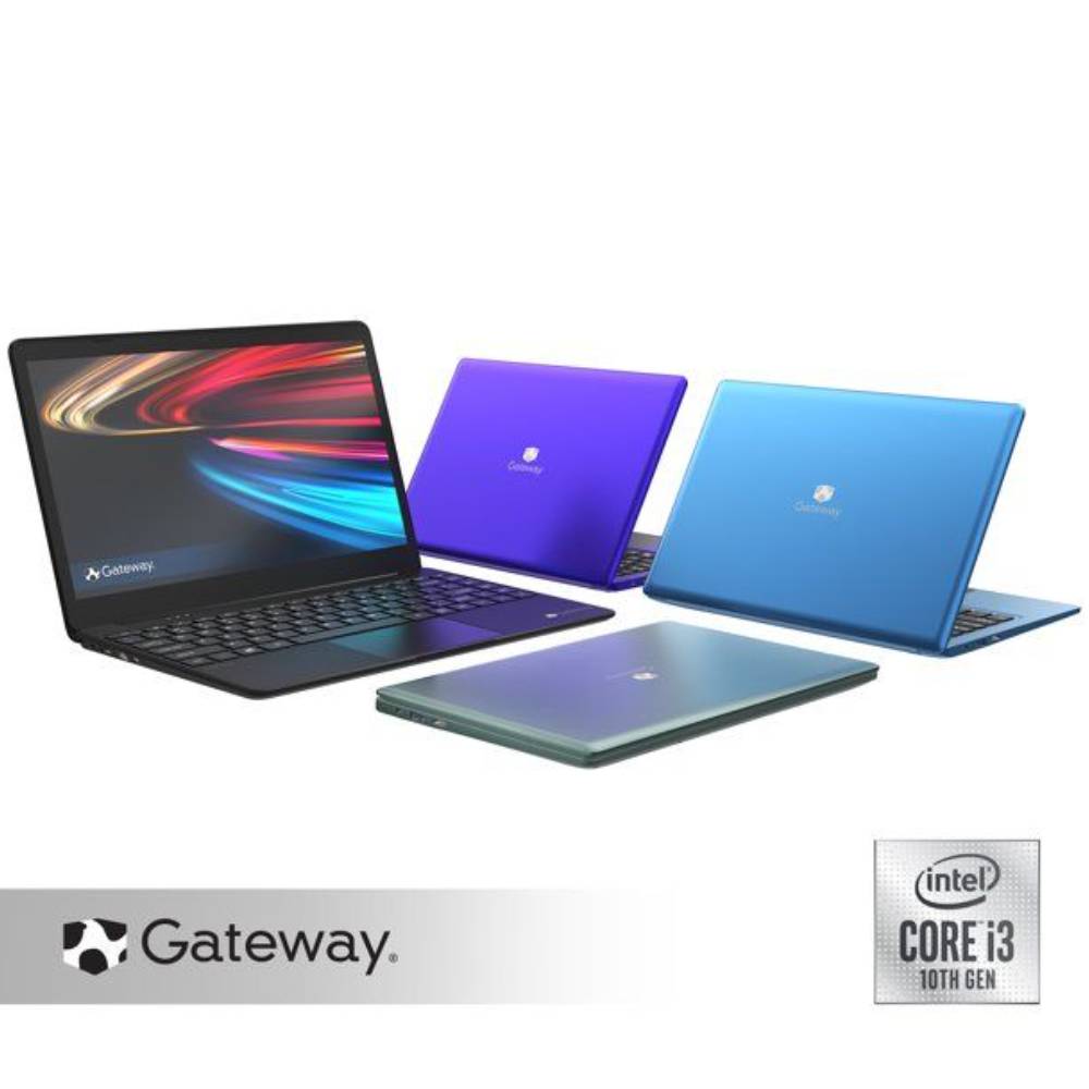 Gateway 14.1" FHD Ultra Slim Notebook, Intel Core i3-1005G1, 4GB RAM, 128GB SSD - GWTN141-6BKE