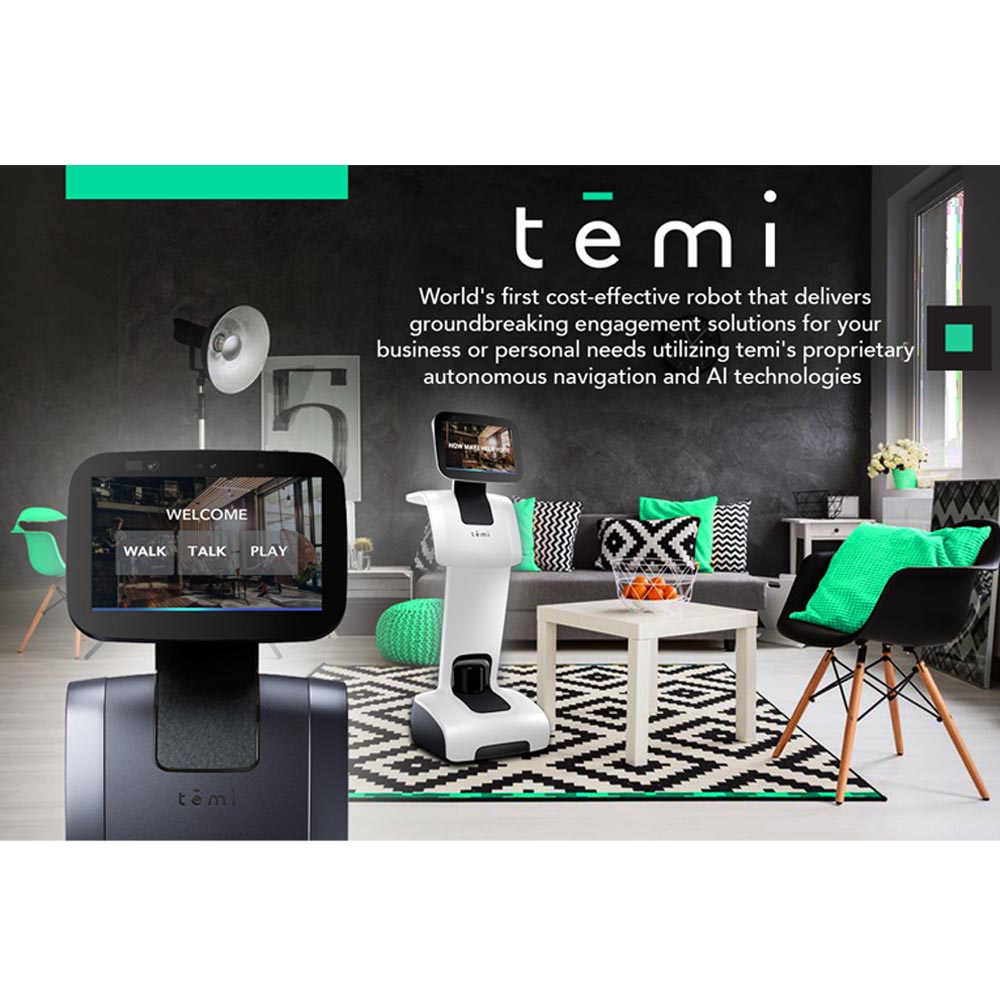 Temi - The Personal Robot with self-charging dock in White