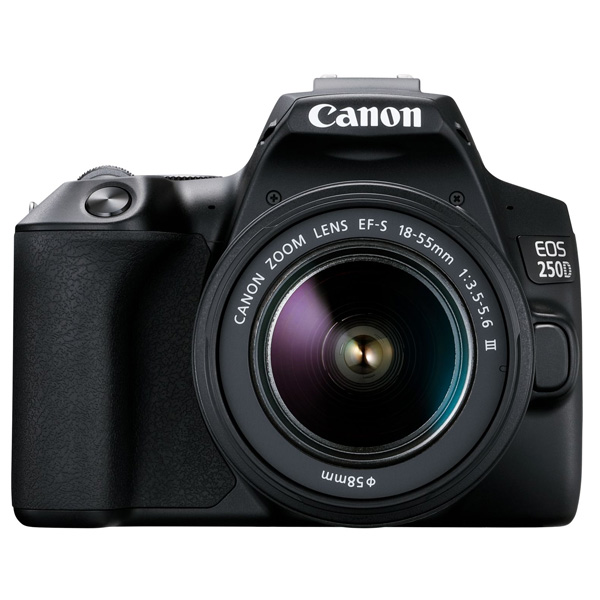 Canon EOS250D EFS 18-55MM DC III + EF 75-300MMF4-5.6 III Black KIT (EOS250DKIT1)