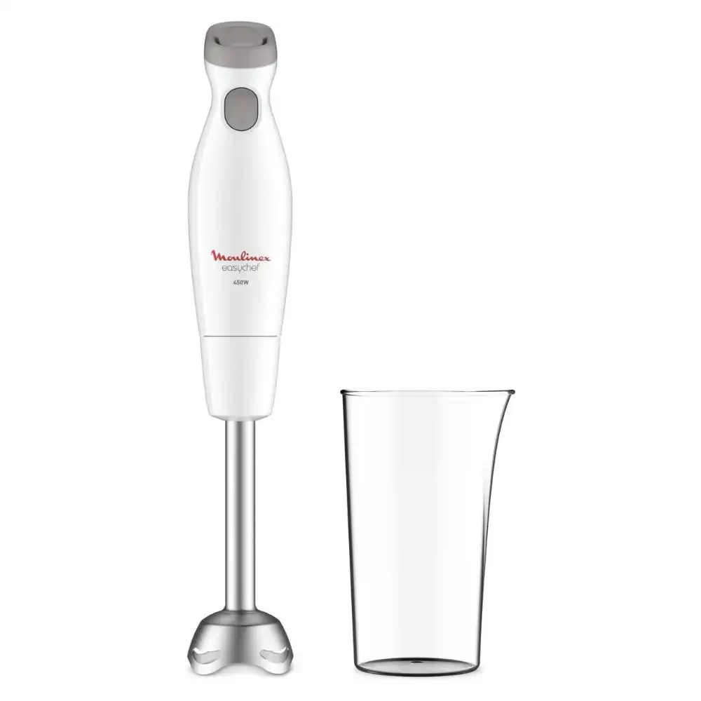 Moulinex Easy Chef Hand Blender With 800 ml Beaker, 450W, White, Plastic/Stainless Steel DD451127