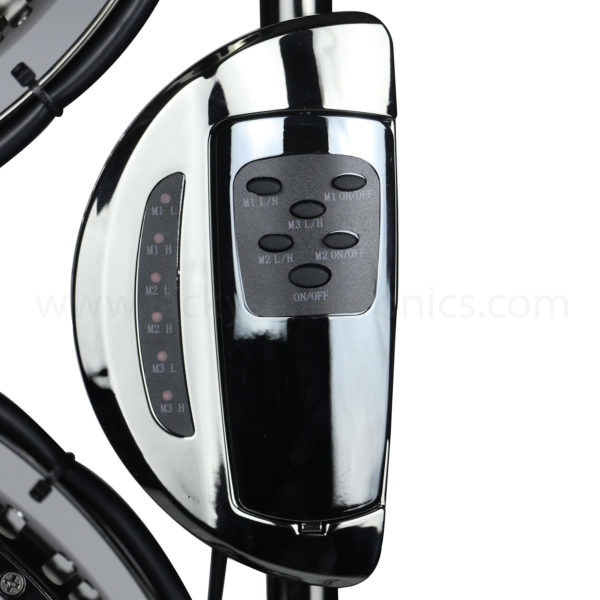 Crownline 9″ Triple Fan with remote (TF-218)