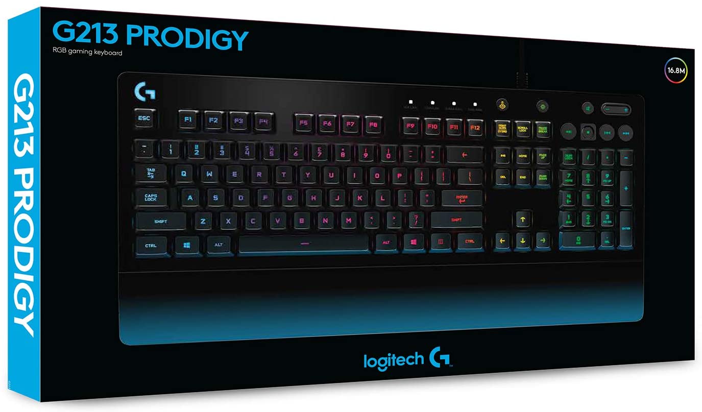 Logitech G213 Prodigy 920-008083 Wired Keyboard - Brand New - Factory  Sealed!!