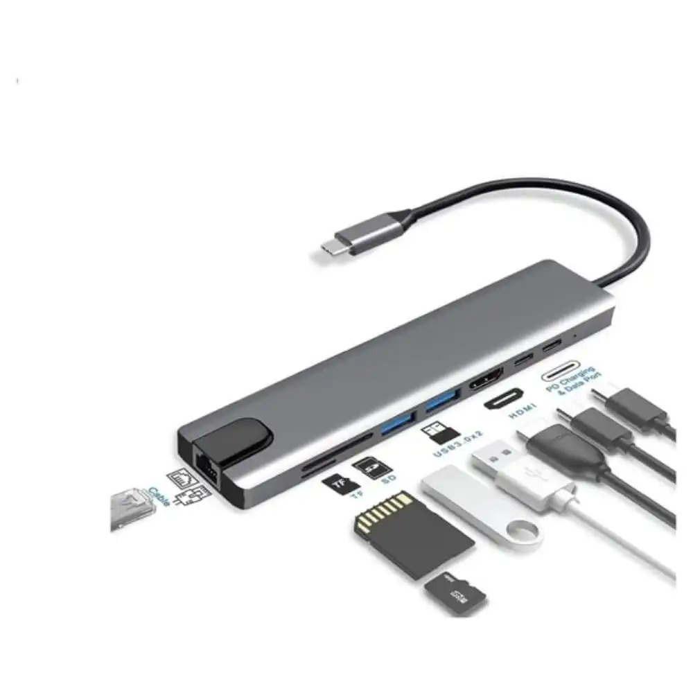 Protect 8 in 1 USB-C Hub - USBH8-1