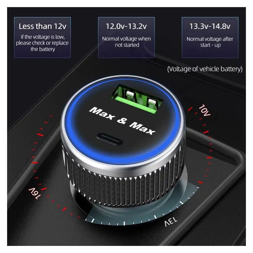 Max & Max Fast Car Charger 52W PD+Q 3.0 MXM52WC