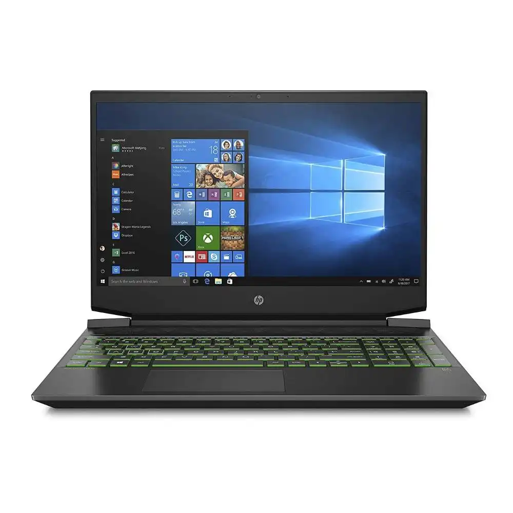 HP Pavilion Gaming Laptop , 15.6" FHD, AMD Ryzen? 5 processor, 16GB RAM, 256GB SSD, 1TB HDD, 4GB NVIDIA® GeForce® GTX 1650, Windows 10, AR-EN KB, Black - 15-EC2001NE