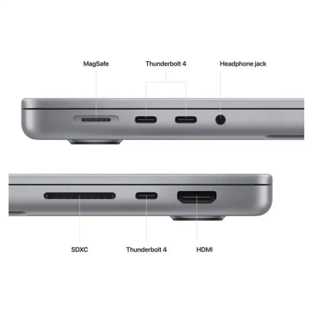 Apple MacBook Pro 16-inch (2023) – M2 Pro chip with 12‑core CPU 16GB 512GB 19‑core GPU Space Grey English Keyboard - MNW83ZS/A