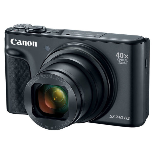 Canon Digital Camera, Power Shot SX740 HS Black , 20.3 MP HS System 40X Optical Zoom, Black (PSSX740HSBK)