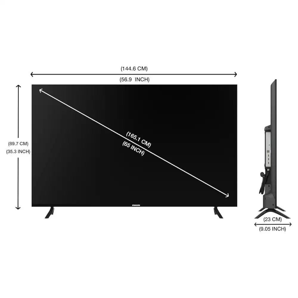 Nikai 65 Inch VIDAA OS 4K Smart TV UHD Quality Dolby Vision  - UHD65SVDLED