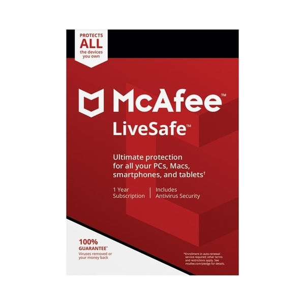 McAfee LiveSafe 2018 - Unlimited users (MLS00ANRURAA)